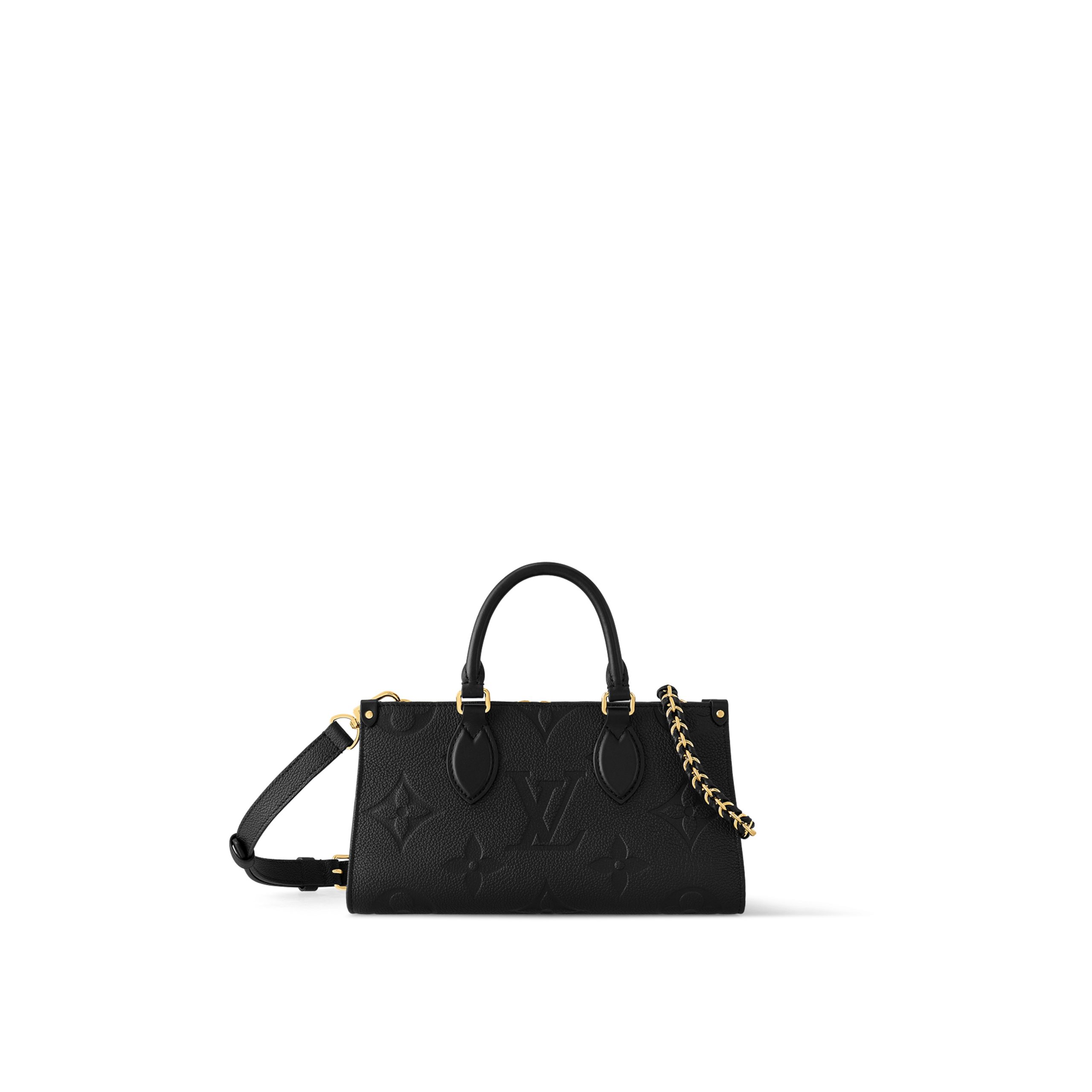 louis-vuitton-onthego-east-west-monogram-empreinte-leather-handbags-M23640_PM2_Front_20view.jpg Louis Vuitton M23640 OnTheGo East West Black Monogram Empreinte Leather - Image 1