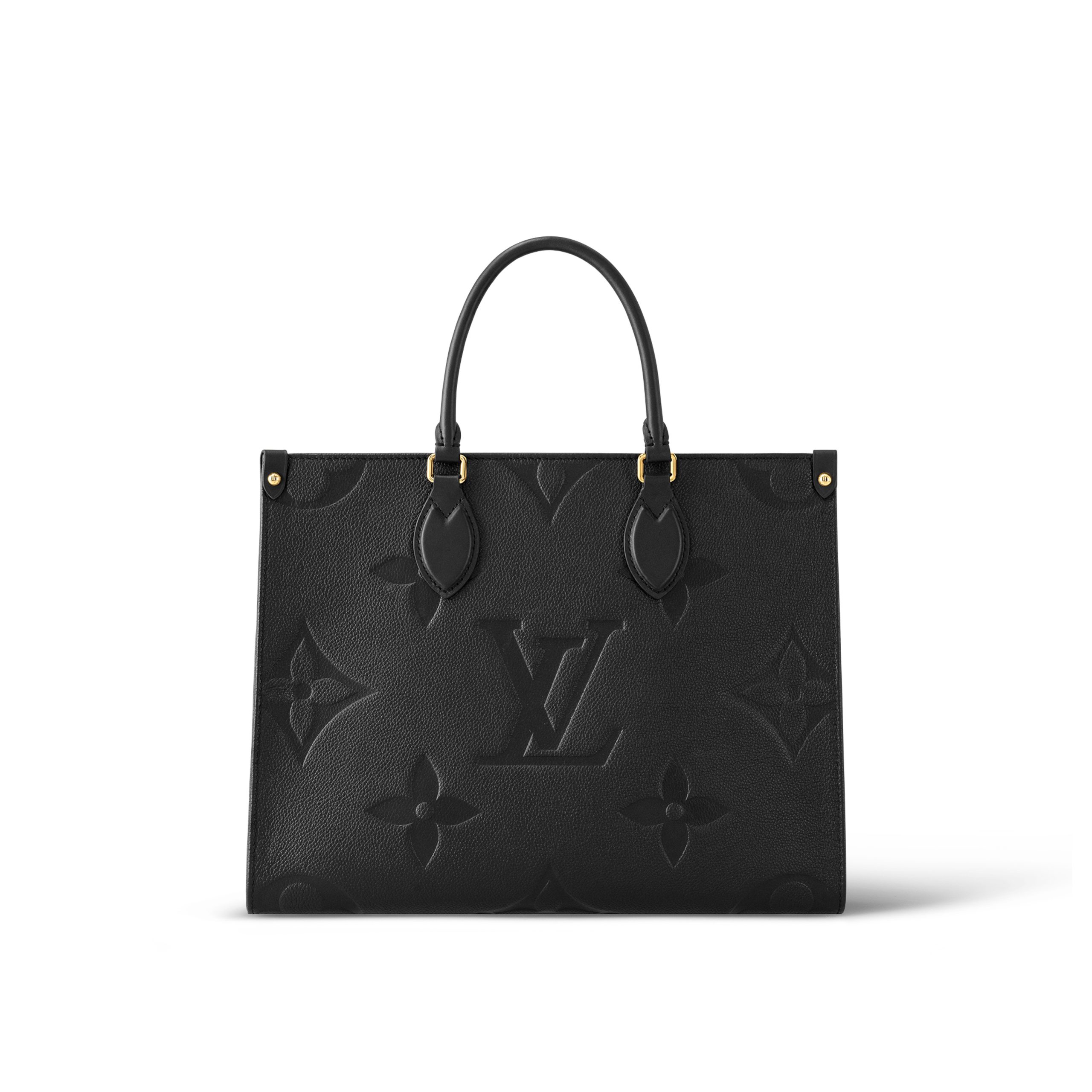 louis-vuitton-onthego-mm-monogram-empreinte-leather-handbags-M45595_PM2_Front_20view.jpg Louis Vuitton OnTheGo MM M45595 Black - Image 1