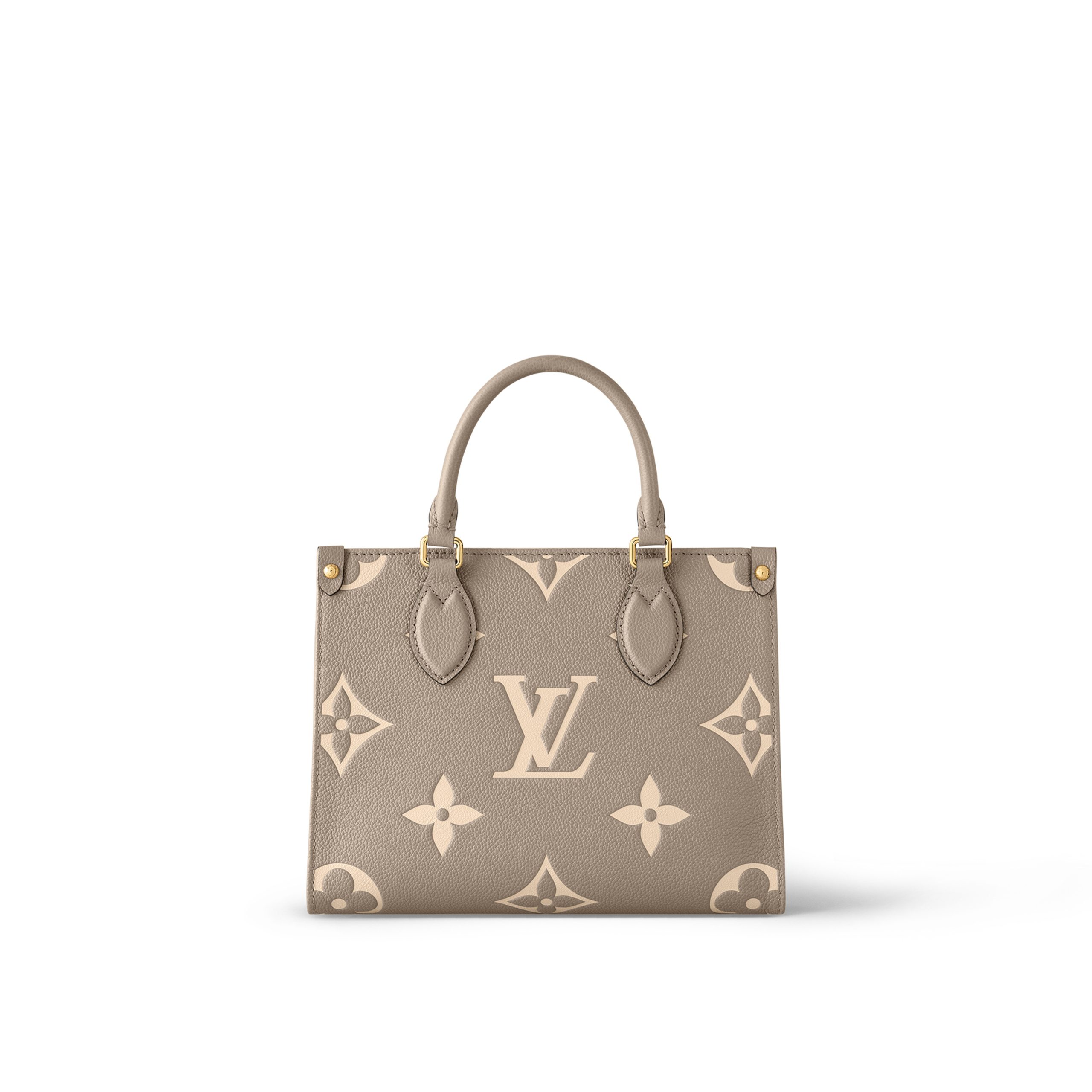 louis-vuitton-onthego-pm-monogram-empreinte-leather-handbags-M45779_PM2_Front_20view.jpg Louis Vuitton Onthego PM M45779 Dove Cream - Image 1