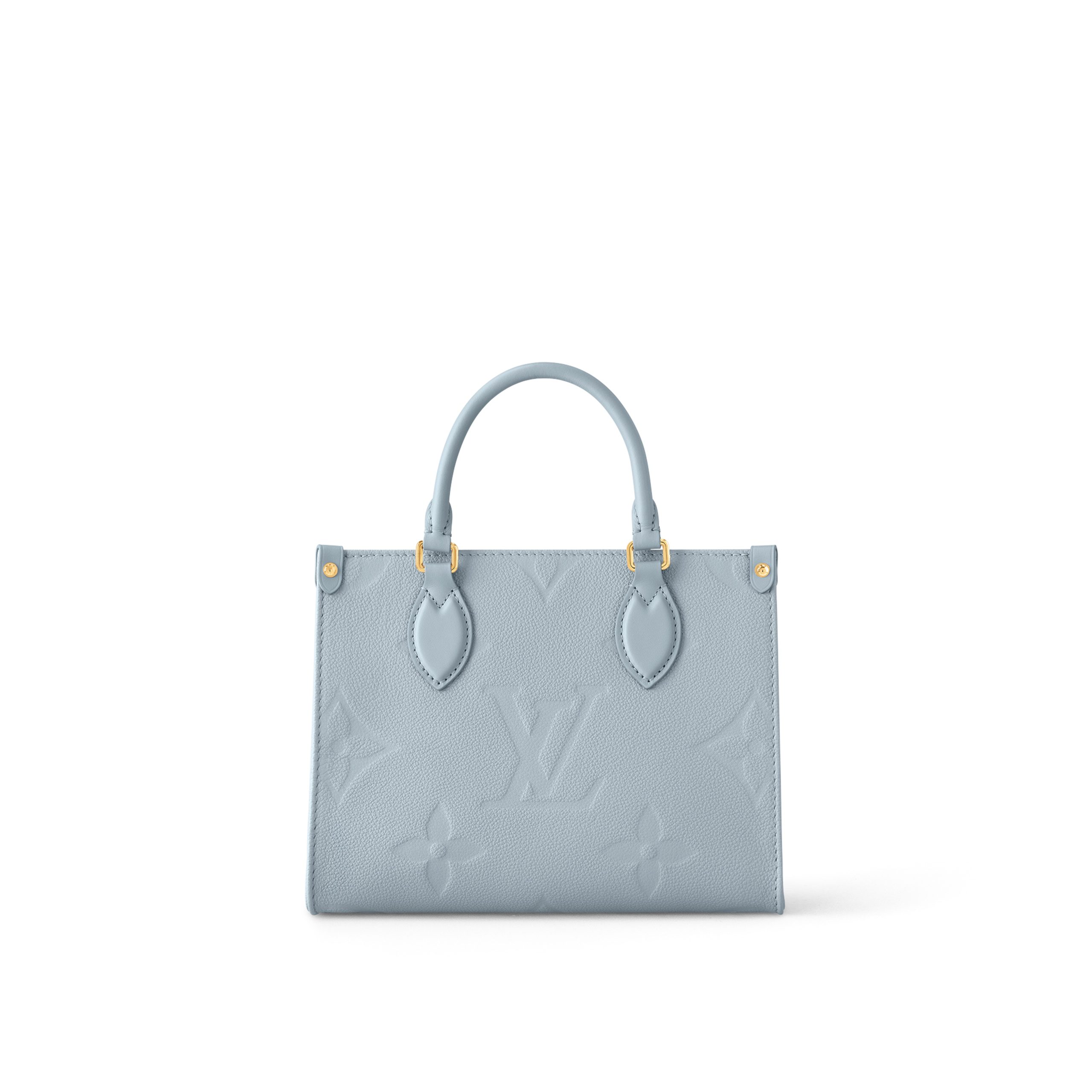 louis-vuitton-onthego-pm-monogram-empreinte-leather-handbags-M46840_PM2_Front_20view.jpg Louis Vuitton M46840 OnTheGo PM Blue Hour - Image 1