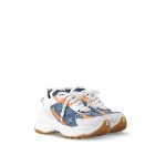 Louis Vuitton LV Run 55 Sneaker Monogram Denim Blue 1ACHTV - Image 3