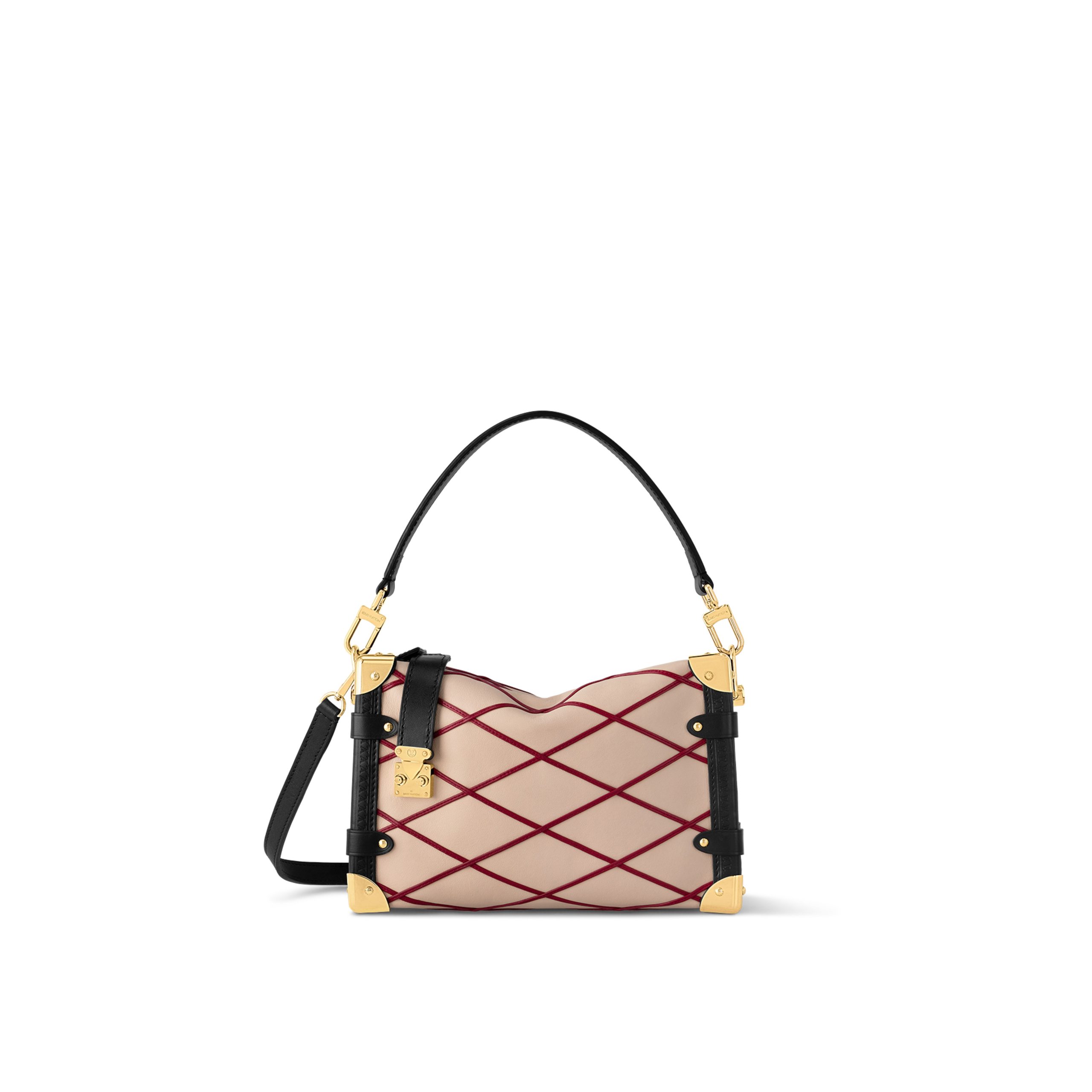 louis-vuitton-side-trunk-mm-malletage-handbags-M24403_PM2_Front_20view.jpg Louis Vuitton M24403 Side Trunk MM Malletage Beige/Red - Image 1