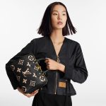 Louis Vuitton M58947 Speedy Bandoulière 25 Bicolor Monogram Empreinte Leather Black Beige - Image 5