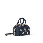 Louis Vuitton M47048 Speedy Bandoulière 20 Navy Blue/Cream - Image 3