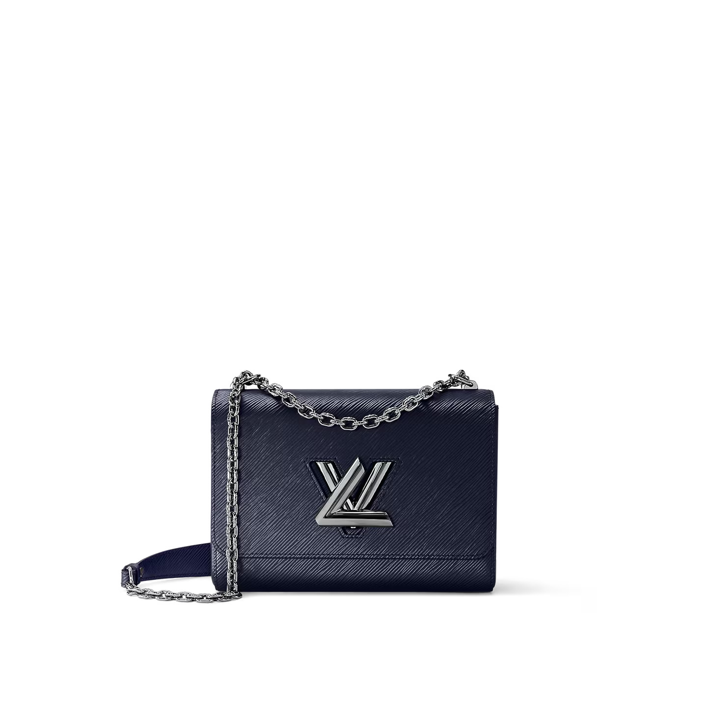 louis-vuitton-twist-mm-epi-metallic-handbags-M21028_PM2_Front-view.jpg Louis Vuitton Navy Blue M21028 Twist MM - Image 1